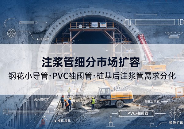 乌鲁木齐注浆管细分市场扩容，隧道钢花小导管、PVC 袖阀管、桩基后注浆管需求分化